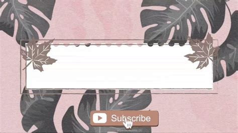 Aesthetic Intro Template No Text Cute Intros Youtube Banner