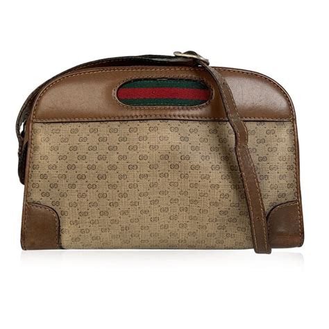 Gucci Vintage Monogram Messenger Bag With Stripes Catawiki