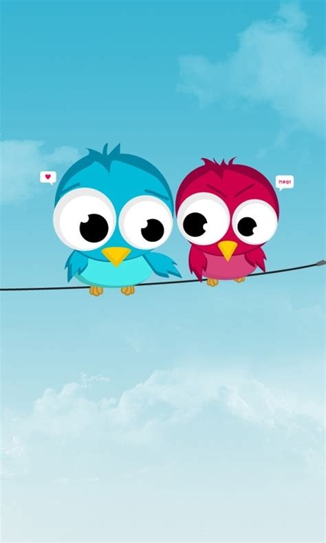 Cute Birds Love Cell Phone Wallpapers 480x800 Hd Wallpaper For Phones