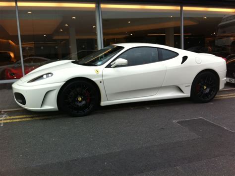 Ferrari F430 Coupe In White Ferrari F430 Sports Car Bmw Car Cars