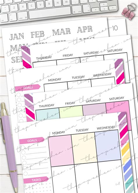 Free Printable Happy Planner Refill Pages Classic Sized In 2021