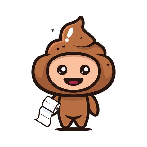 Cute Poop Mascot Character Design 8629466 Vector Art At Vecteezy