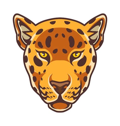 Premium Vector Cheetah Head Mascot Logo