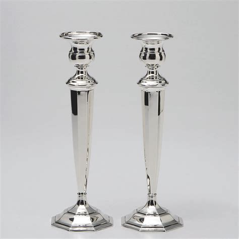 New And Vintage Sterling Silver And Silver Plated Candlesticks