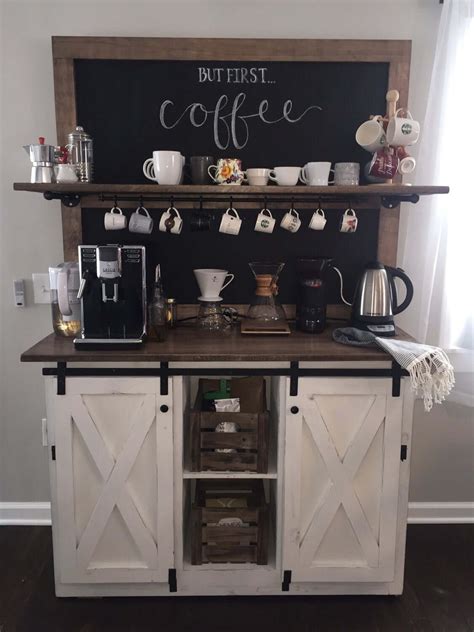 Coffee Bar Table Farmhouse 30 Charming Diy Coffee Station Ideas For