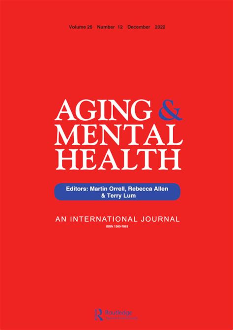 Latest Articles From Aging Mental Health