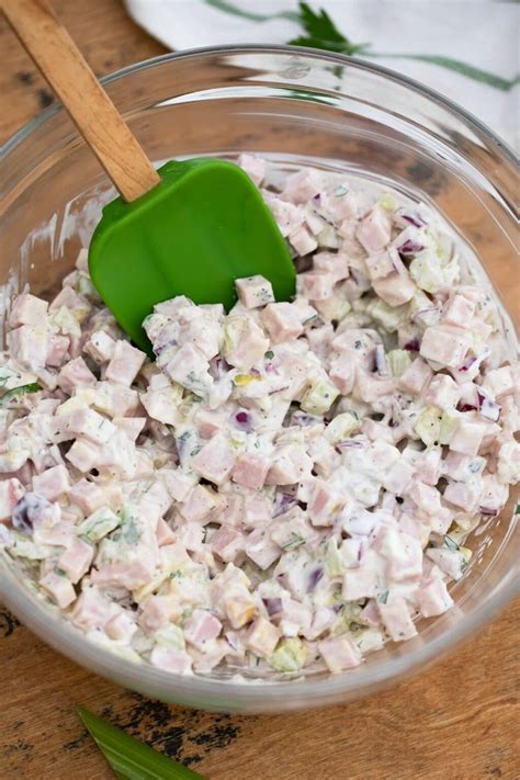 Easy Ham Salad Recipe Perfect For Using Leftovers Scrambled Chefs