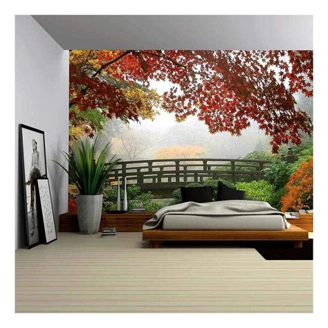 Wall26 Misty Fall Morning In Portlands Japanese Gardens Removable