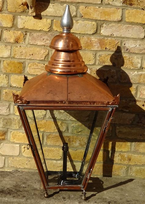 Large Victorian Copper Outside Lantern 581385 Uk
