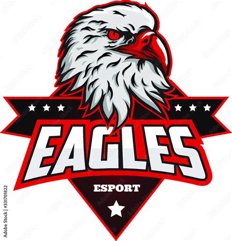 Eagle Mascot Esport Logo Design Vector With Modern Illustration Concept