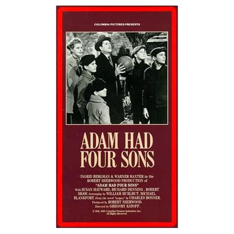 Adam Had Four Sons On Vhs With Ingrid Bergman 4