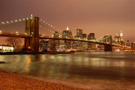 Puente De Brooklyn Y Manhattan Imagen De Archivo Imagen De Ciudad