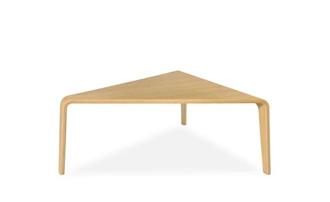 • each solana table features its own distinct grain pattern and coloring. Ply Triangular Coffee Table - hivemodern.com
