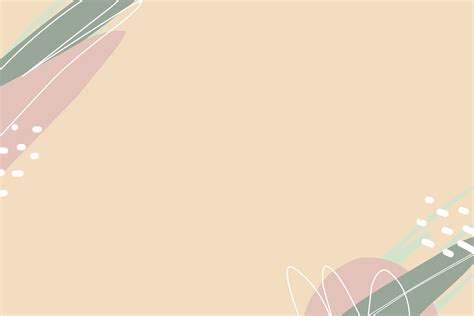 Stylish Templates With Organic Abstract Shapes And Line In Nude Colors