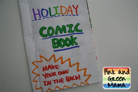 Pink And Green Mama Make Your Own Comic Book Homemade Comics In