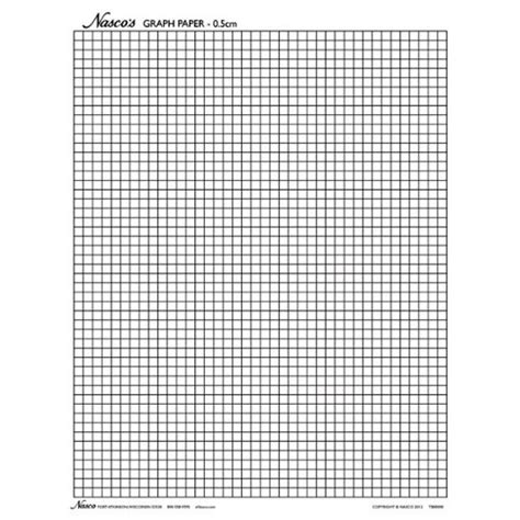 Nasco Tb25361t Graph Paper 05cm Squares 11 X 8 12 100 Sheets
