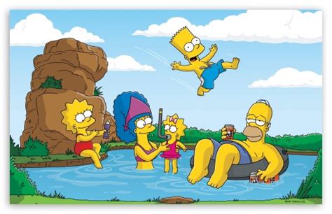 The Simpsons Summer Vacation Ultra Hd Desktop Background Wallpaper For