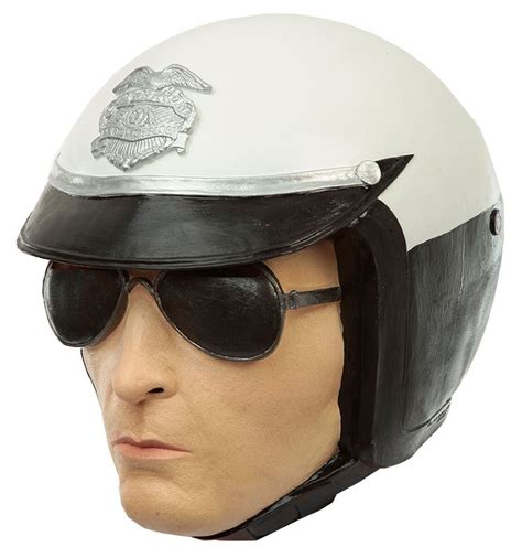 Official Terminator 2 T 1000 Cop Latex Mask Halloween Party Supplies