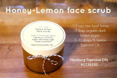 Honey Lemon Face Scrub Use 2 3 Times Per Week Lemon Face Scrubs