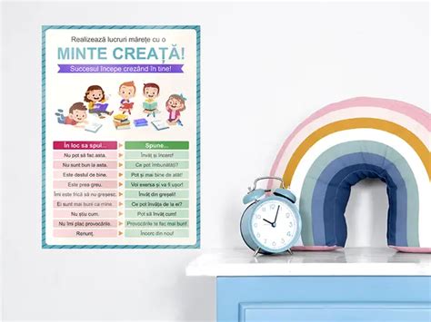 Sticker Minte Creață Folina Pentru Copii Colorat 59x42 Cm A2