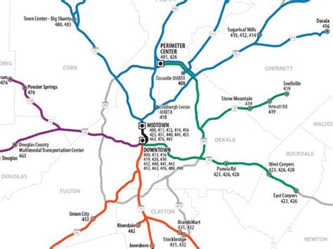 Map Atlanta Transit Options To Get You Through City Without I 85
