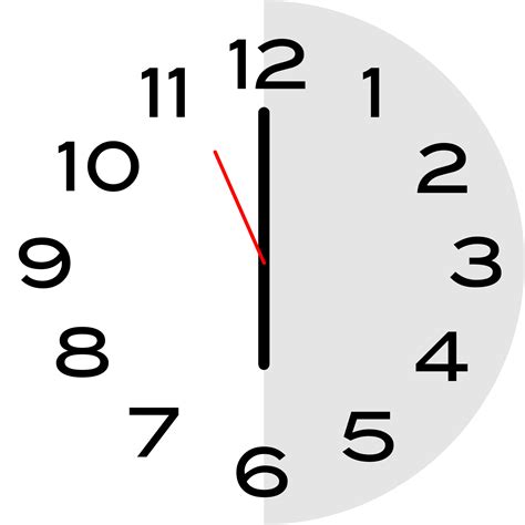 6 O Clock Analog Clock Icon 3513858 Vector Art At Vecteezy