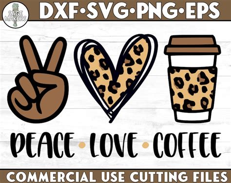 Peace Love It Svg 63 Svg File For Diy Machine Free Svg And Png