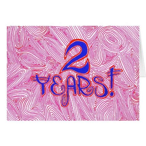 2 Years Sobriety Birthday Anniversary Card Zazzle