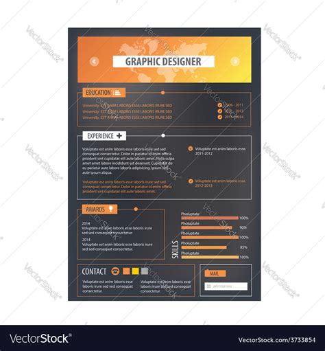 See more resume wallpaper, background investigator resume sample, sample resume looking for the best resume backgrounds? Resume template Cv creative background Royalty Free Vector