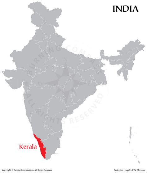 Kerala On India Map Where Is Kerala