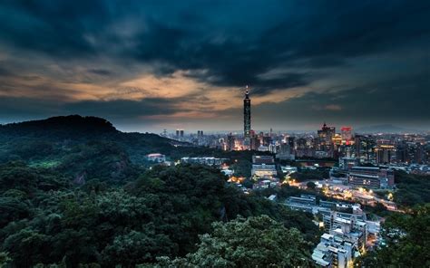 China Taiwan Taipei Cities Architecture Buildings Sky Clouds