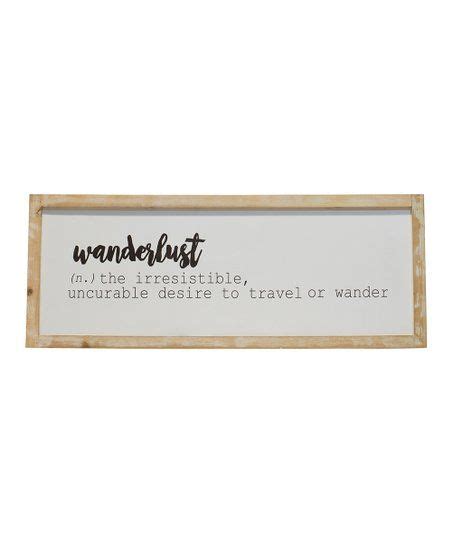 American Mercantile Wanderlust Wood Wall Sign Zulily Vintage Inspired