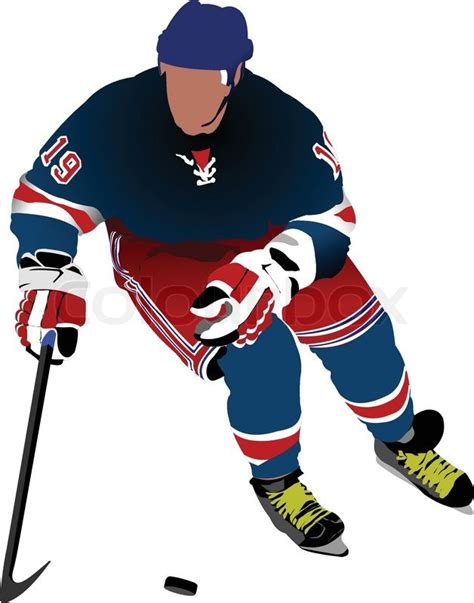 Share your amazing deutsche eishockey liga clipart with people all over the world! Eishockey-Spieler. | Vektorgrafik | Colourbox