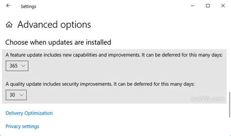 Tip How To Defer Feature And Quality Updates In Windows 10 Askvg