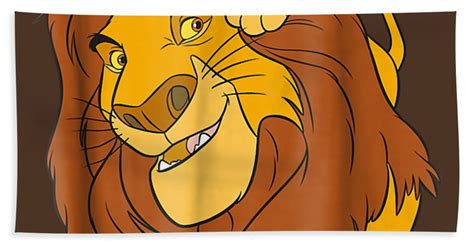 Disney The Lion King Simba And Mufasa Father And Son Beach Towel By Kha