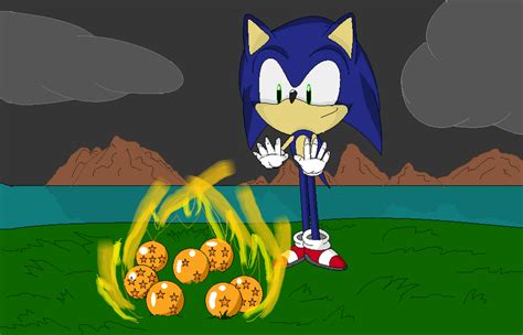 Sonic Summoning Shenron By Milesthehedgehog On Deviantart