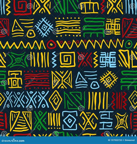 Seamless African Prints Stock Illustrations 3804 Seamless African