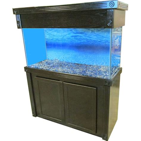 Vepotek 55 gallon tall fish tank. R&J Enterprises 48X24 Espresso Oak Empire Cabinet & Canopy ...