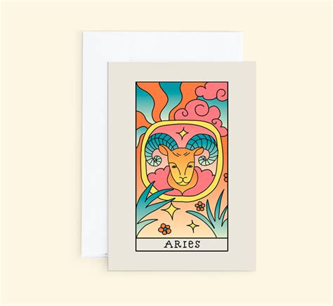 Aries Zodiac Bookblock Cards Stationery And T Boxes