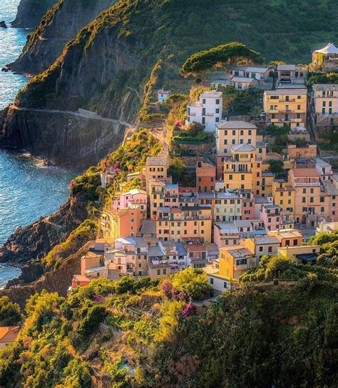 Riomaggiore is the first village of the cinque terre on the side of la spezia. Riomaggiore, Cinque Terre - Italy #rodeoand5thlifestyle # ...