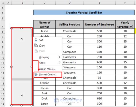 How To Insert Scroll Bar In Excel 2 Suitable Methods ExcelDemy