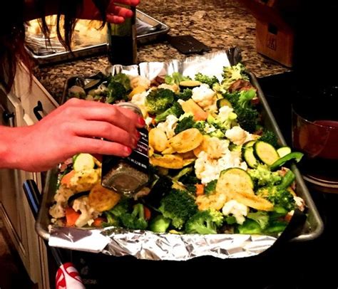 Once fats are melted add garlic and salt and then veggies and potatoes. OHH LOOK, CAKE! And training is starting | Roasted sweet ...