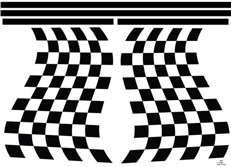 Large Checkered Flags Racing Pennants Decals Removable Fabric Matte S
