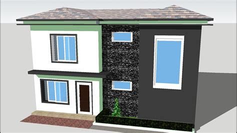Sketchup Speed Building Modern House Part1 Youtube
