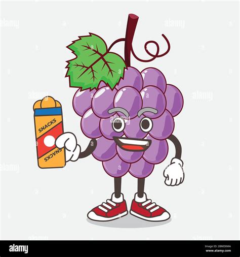 Cheerful Cartoon Grape Character Hi Res Stock Photography And Images
