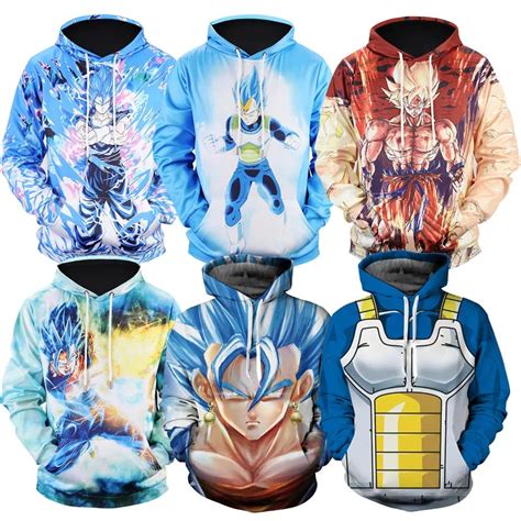 Naruto Dragon Ball Z Hoodies 3d Print Pullover Sportswear Sweatshirt