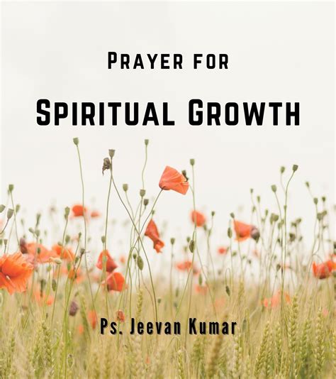 Prayer For Spiritual Growth Jeevan Kumar