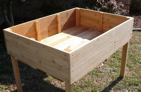 New 2x4 All Cedar Raised Planter Elevated Garden Table Planting Station