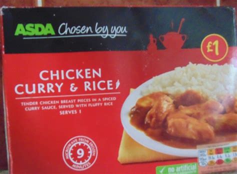 Ready Meal Monday Asda Chicken Curry And Rice In Its Box Wheelie