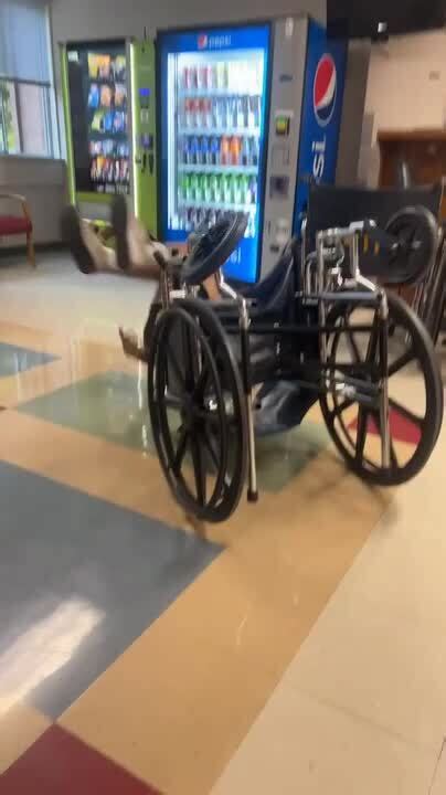 Guy Falls Backwards While Randomly Chilling On Wheelchair Jukin Licensing
